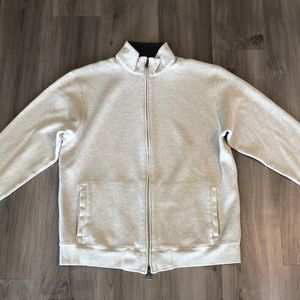 Mens Kenneth Roberts Platinum full zip. Tan. Size large. Excellent condition.